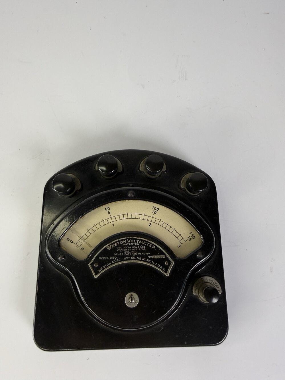 Vintage Weston Ammeter Multi Range Gauge 2 15 30 Amp Industrial W/ Original Case